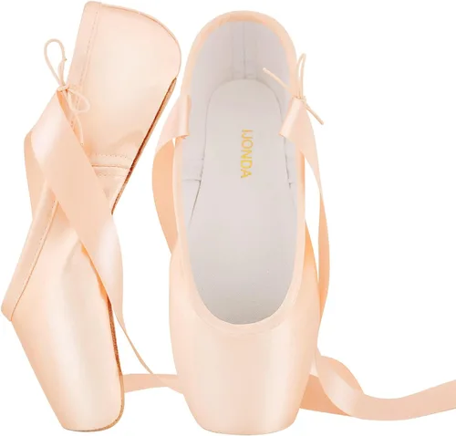 Vista 2 de Pointe - Zapatos de ballet para mujer, zapatos de ballet de grado profesional para niñas