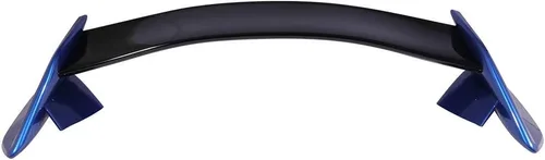 Vista 10 de IKON MOTORSPORTS, Alerón de maletero prepintado compatible con Honda Civic 4Dr Sedan 2016-2021, TR pintado #731513 Centro negro brillante y tapa