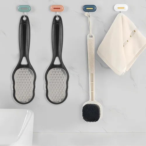 Vista 7 de 2 limas de pies con recolector de piel, raspador de pies de acero inoxidable, removedor de callos, pedicura, rallador de pies, limpiador de piel