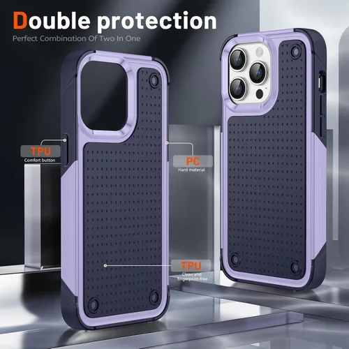 Vista 195 de Jeylly Funda para iPhone SE/Funda para iPhone 5S, Exterior de Plástico Duro que Absorbe Golpes + Interior de Silicona de Goma Defensor contra