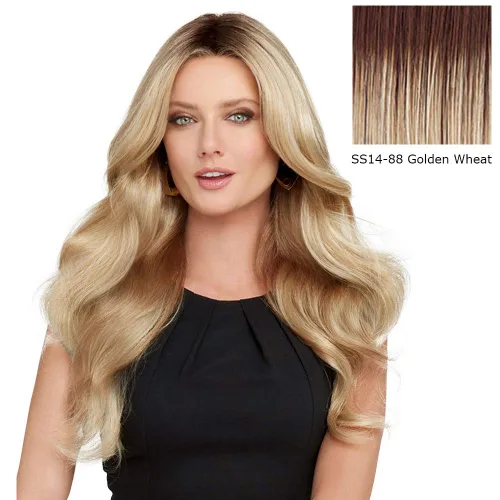 Vista 2 de Hair u wear Peluca de pelo largo y delicioso Raquel Welch, SS14/88 Golden Wheat de Hairuwear SS14/88 SS trigo dorado