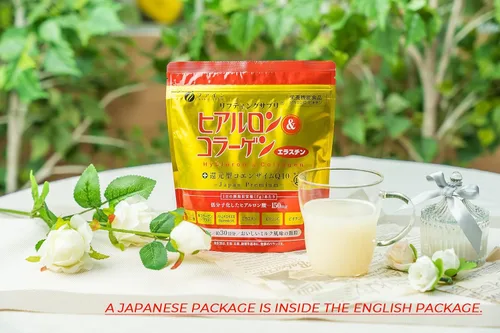 Vista 8 de FINE JAPAN Polvo de colágeno marino prémium con ácido hialurónico, CoQ10 y elastina, sin OMG, 30 porciones (7.4 onzas), fabricado en Japón