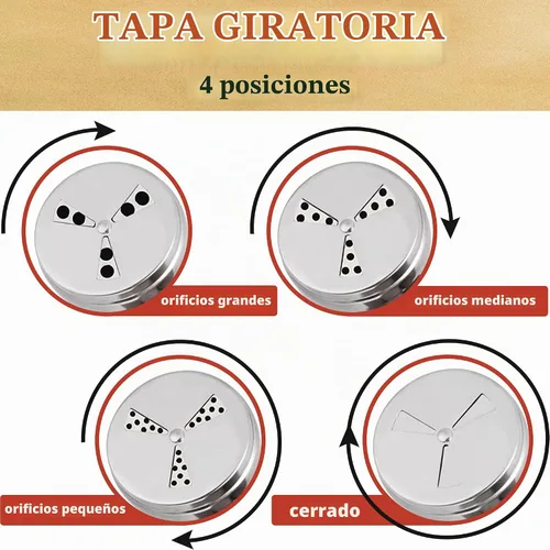 Vista 2 de CUSINIUM Coctelera de especias de condimentos de 10 onzas, coctelera para barbacoa en seco, draga de cocina con tapa y mango ajustables