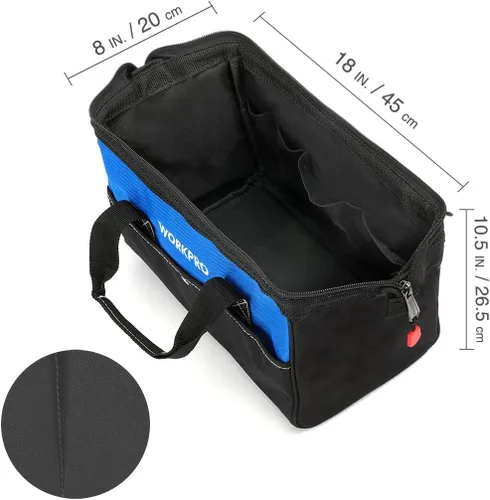 Vista 3 de Bolsa de herramientas de 18 pulgadas + 70 piezas de juego de enchufes de 1/4 pulgadas