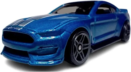 Vista 4 de Hot Wheels Ford Mustang Shelby GT500 2020, [azul] 248/25 Muscle Mania 1/10