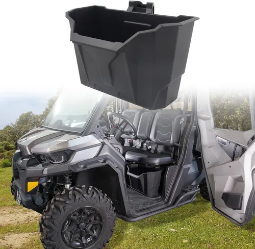 Vista 6 de Caja de almacenamiento debajo del asiento del pasajero+conductor compatible con accesorios Can-Am Defender