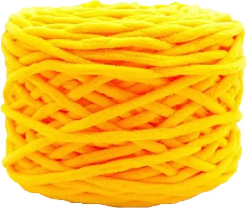 Vista 21 de Hilo de felpilla grueso y esponjoso, color negro, grueso, lavable, suave y cálido, hilo de punto a mano, hilo accesorio, 5.64 oz