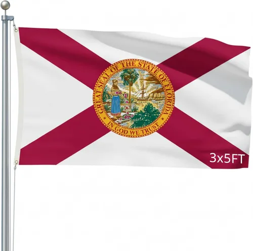 Vista 24 de Bandera para exteriores de SSK de poliéster resistente al clima por ambos lados. Tamaño grande: 3 pies por 5 pies, camuflaje (Army Star (Camo))