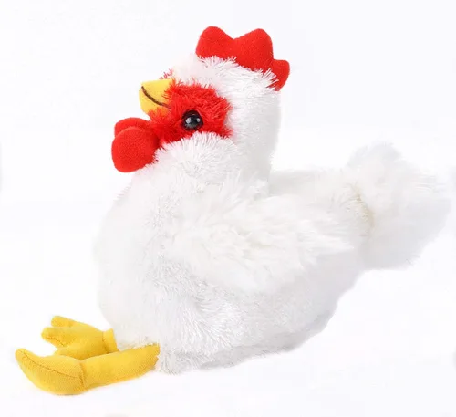 Vista 4 de Wild Republic - Peluche de gallina, regalos para niños, colección Hug'Ems, 7 pulgadas