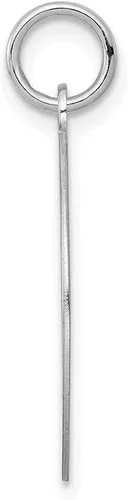 Vista 2 de Plata de ley rodiada con diseño de pastor alemán (1.024 in, 0.748 in, estilo QC2686), Metal