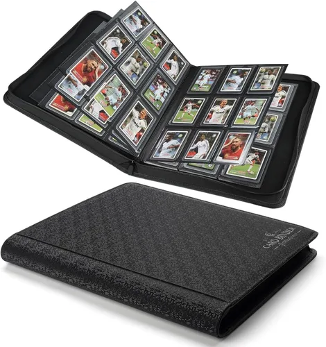 Vista 32 de Carpeta Toploader CARDBINDER, Estuches Duros Toploader, Fundas de 4 Bolsillos para hasta 128 Tarjetas. Carpeta de Tarjetas Toploader con Fundas