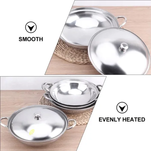 Vista 9 de SHERCHPRY 1 Unidades Cubierta Estufa de Alcohol Cocina Hogar Olla Caliente Herramienta Usada Cocina Acero Inoxidable Cocina Alcohol Estufa Pan
