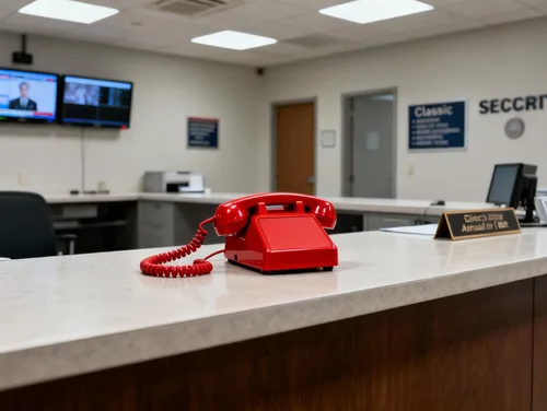 Vista 5 de iSoHo Phones, 3-PAK Teléfono fijo retro hospitalario, respuesta solo para escuelas, hoteles, oficinas - Teléfono de escritorio analógico clásico