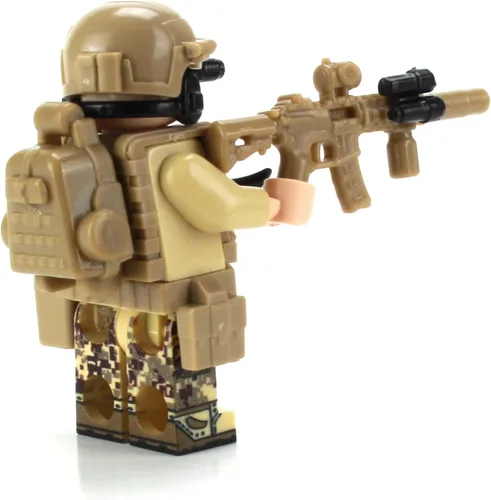 Vista 6 de Battle Brick Seal Team Six Commando Custom 1 Minifigura