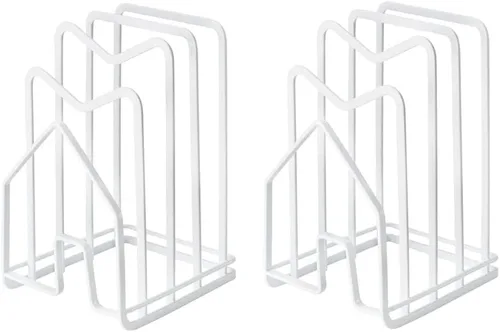 Vista 13 de SUNFICON Estante para Tabla de Cortar Organizador de Tabla de Cortar Soporte Organizador para Encimera de Cocina Estante Organizador para Ollas