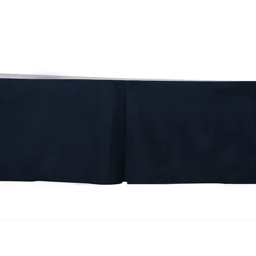 Vista 4 de Bacati Falda de cama sólida para cuna/niño pequeño, color negro, caída de 13 pulgadas