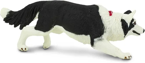 Vista 5 de Safari Ltd. Figura de Border Collie – Figura detallada de plástico de 5 pulgadas – Divertido juguete educativo para niños, niñas y niños a partir
