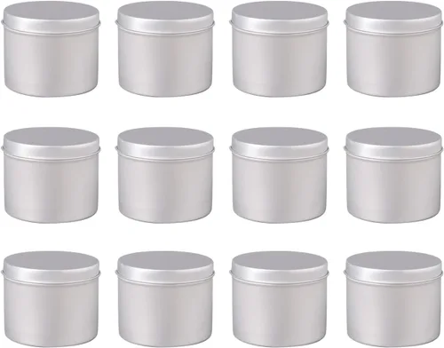 Vista 8 de Boowan Nicole Carousel - Moldes de silicona para tarro de vela de cemento de concreto con lata de vela de 6 onzas, almacenamiento de bricolaje