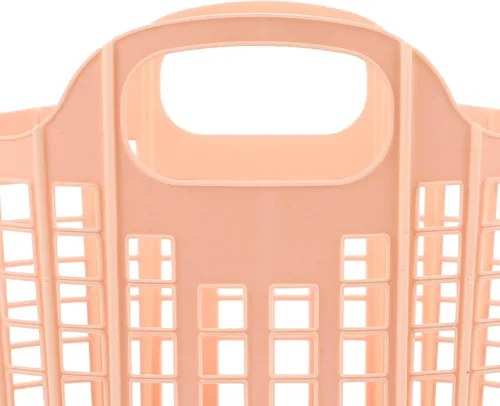 Vista 8 de Luxshiny Paquete de 2 cestas de plástico para frutas con asas, bolsa plegable de almacenamiento de cocina para organización de frutas y verduras