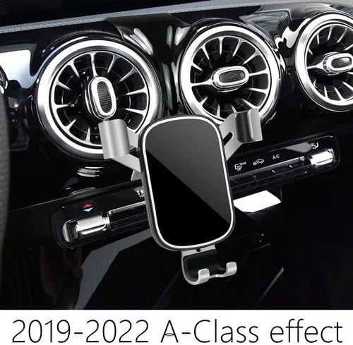 Vista 2 de LUNQIN - Soporte para teléfono de coche para Mercedes-Benz Clase CLA 2020 2021 2022 2023 2024 2025 CLA250 AMG 35 45 S y Benz Clase A 2019-2022 A220