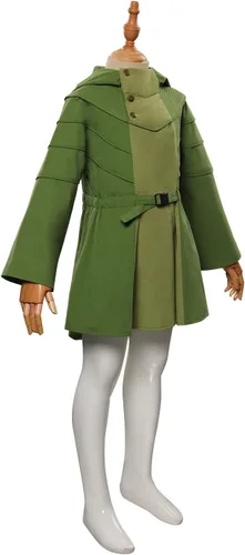 Vista 6 de Disfraz de princesa para niñas, abrigo de cosplay de princesa, chaqueta, disfraces de Halloween, sudaderas con capucha