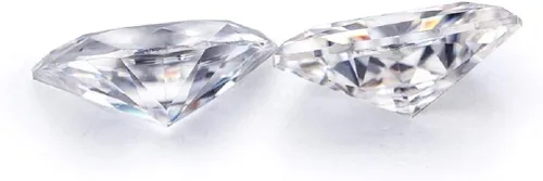 Vista 5 de Mois Moissanita suelta de 6 quilates, diamante de moissanita incoloro, claridad VVS1, piedras preciosas brillantes de corte de media luna para hacer