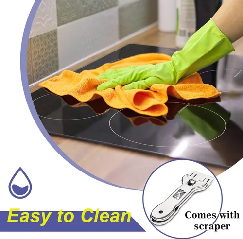 Vista 6 de NOXTON Cocina de inducción de 4 quemadores, estufa de inducción de 24 pulgadas con control táctil deslizante, 9 niveles de potencia, función