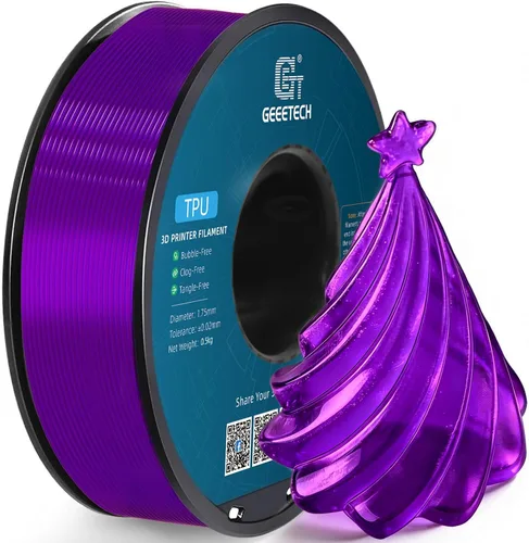 Vista 44 de Geeetech - Filamento PLA de 0.07 pulgadas, filamento de seda de bicolor, consumo dicromático de coextrusión brillante, 2.2 libras, 1 carrete
