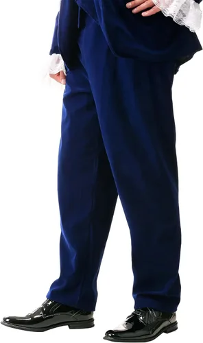 Vista 7 de Adult 60's Spy Swinger Costume Mens, Deluxe Shagadelic Navy Blue Suit Halloween Groovy Party Outfit