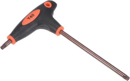Vista 7 de uxcell T10 llave Torx a prueba de manipulación anti manipulación llave en T llave de doble extremo, acero S2