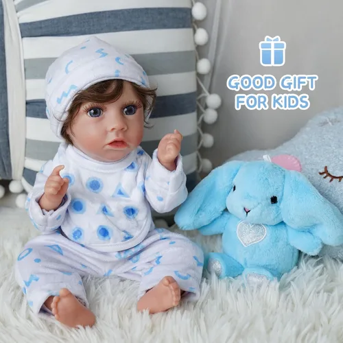 Vista 6 de BABESIDE Juego de 8 piezas de ropa para muñeca bebé con cuna para muñecas de 8-10-12 pulgadas, ropa y accesorios para muñeca bebé Bitty para bebés