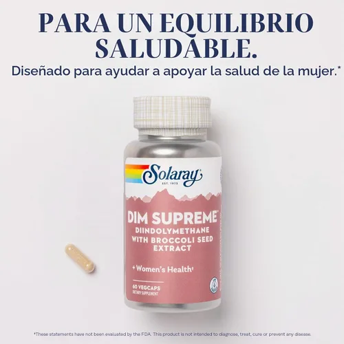 Vista 3 de SOLARAY DIM Supreme 100 mg, 60 cápsulas vegetales