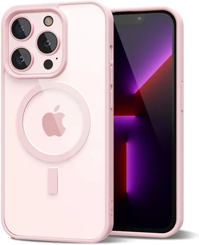 Vista 129 de oakxco Funda magnética transparente compatible con Magsafe, bonita funda delgada y transparente de poliuretano termoplástico no amarillenta, carcasa