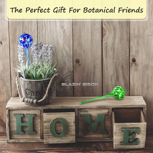 Vista 8 de Blazin Bombillas de riego automático para plantas Globos de agua automáticos para plantas de casa de vacaciones Globo decorativo de vidrio