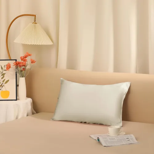 Vista 6 de uxcell Funda de almohada de seda satinada para cabello y piel, resistente a las arrugas, a la decoloración, seda natural, 1 unidad, funda