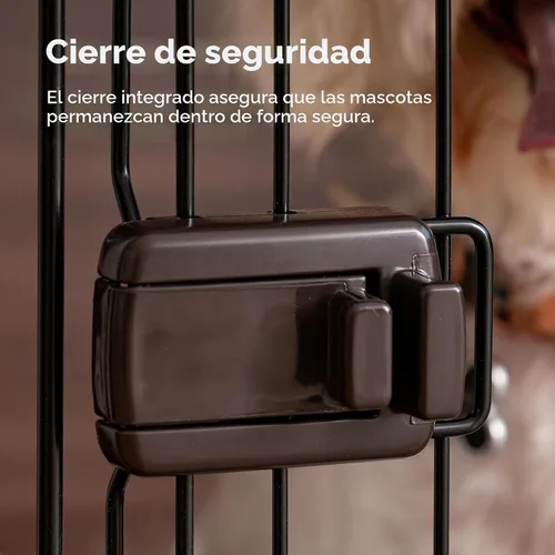 Vista 6 de IRIS USA Jaula Moderna de Madera para Perros – Elegante Perrera de Interior Estilo Mueble y Mesa Auxiliar para Perros Pequeños a Medianos, Jaula