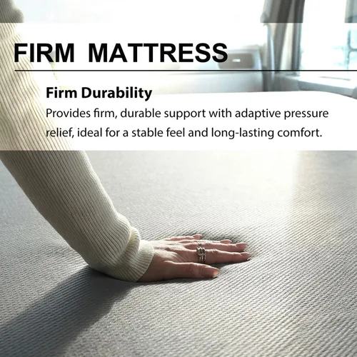 Vista 3 de Foamma Cubrecolchón de espuma firme de 2 x 24 x 78 pulgadas de EE. UU. con funda protectora lavable resistente al agua, cómodo y duradero