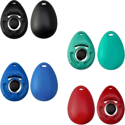 Vista 3 de Clicker de perro para entrenamiento con correa de muñeca, clicker de entrenamiento para cachorros, gatos, orinales, pájaros, caballos, mascotas