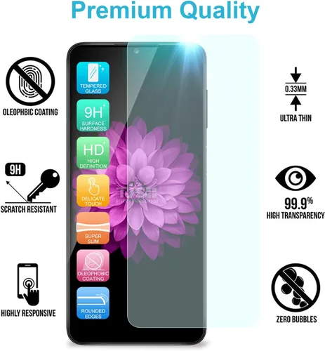 Vista 7 de TJS Funda compatible con Samsung Galaxy A02S, con protector de pantalla de vidrio templado, anillo de metal, soporte magnético, tono brillante