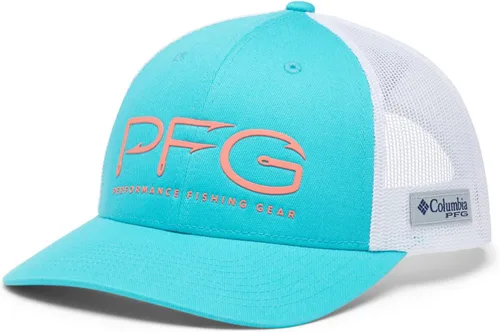 Vista 272 de Columbia Gorra de bola de malla Bandera antigua de malva/blanco/pescado