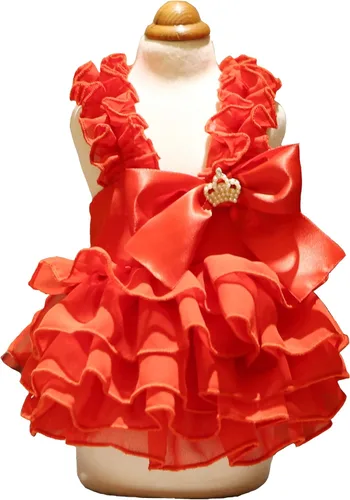 Vista 34 de Moda Vestido de Princesa de Encaje para Perro Cachorro Dulce para Perro EXTRAL Pequeño y Pequeño A-Negro XX-Pequeño