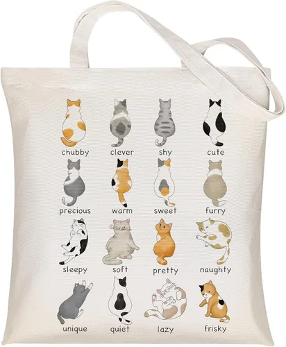 Vista 10 de Bolsa de lona Louise Maelys para mujer, linda estética cardenal, de algodón, para compras, regalo para mujeres, bolsas de comestibles reutilizables