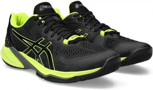 Vista 15 de ASICS Zapatos de voleibol Sky Elite FlyteFoam 2 para hombre Negro/Lima Burst