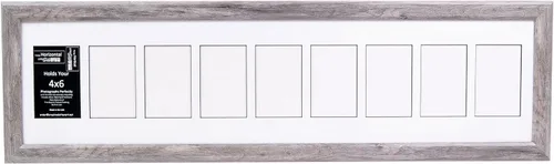 Vista 61 de Marcos Creative Letter Art para fotografías en forma de collage abierto de 4 x 6 con vidrio reforzado y marco de madera de 1 1/2, fotografía 5