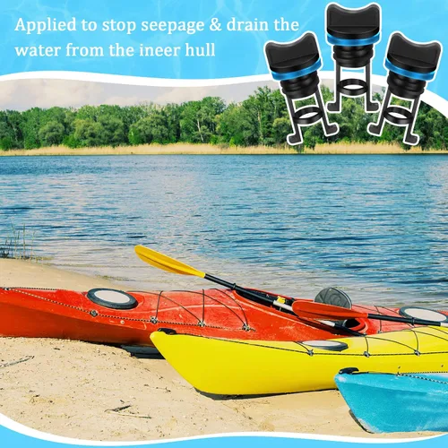 Vista 5 de Kit de tapón de drenaje de nailon para kayak, canoa, barco, casco, rosca, buque, canoa, barco, barco, 2