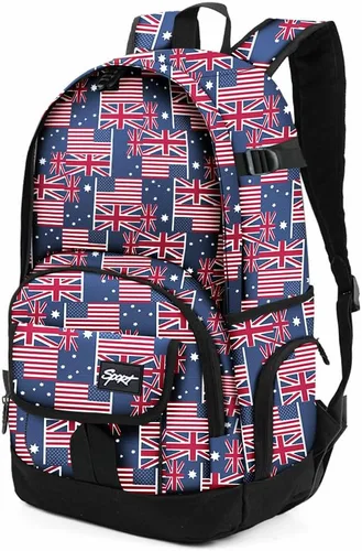 Vista 40 de Mochila escolar estilo Rickyh, mochila de viaje para hombres y mujeres, mochila ligera con compartimento para portátil, Tamaño único