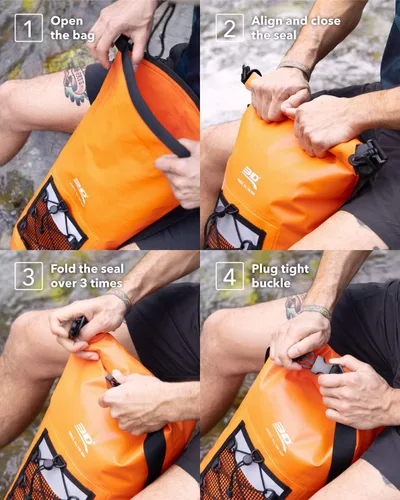 Vista 6 de 3D MAXpider Mochila de bolsa seca con tapa enrollable