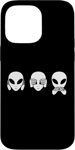 Vista 21 de Alien See Hear Speak No Evil Funny Extraterrestrial Space Case for iPhone 17