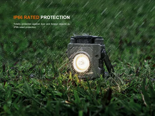 Vista 13 de Fenix CL27R Linterna de camping, 1600 lúmenes, recargable por USB-C, resistente al agua, portátil con LEDs blancos y rojos y organizador Lumentac