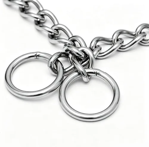 Vista 3 de Collar de estrangulador de cadena para perros, entrenamiento antideslizante